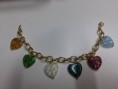 Bracciale con ciondoli in vetro di murrina