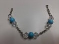 Bracciale con pietre turchese